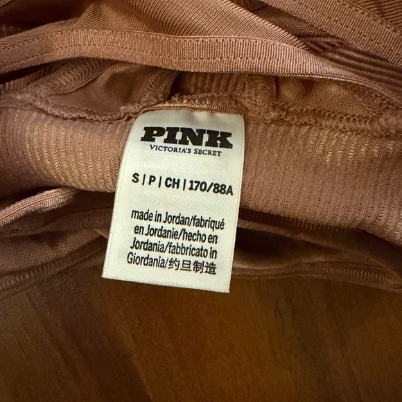 Victoria's Secret PINK Satin‎ Seamless High Neck Tank Bra S - Picture 7 of 8